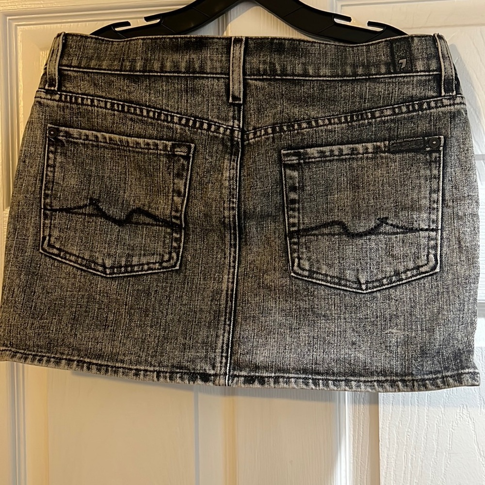 7 For all Mankind mini skirt denim jeans